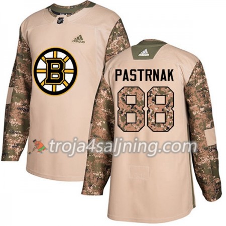 Boston Bruins tröja David Pastrnak 88 Adidas 2017-2018 Camo Veterans Day Practice Authentic - NHL Tröjor Herr